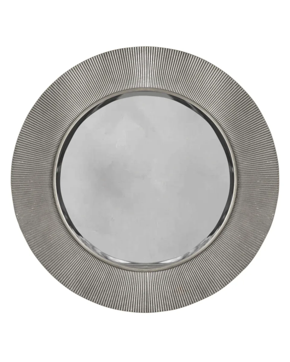 Alexa silver round wall mirror - Image 4