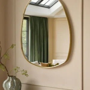 Channing gold pebble wall mirror