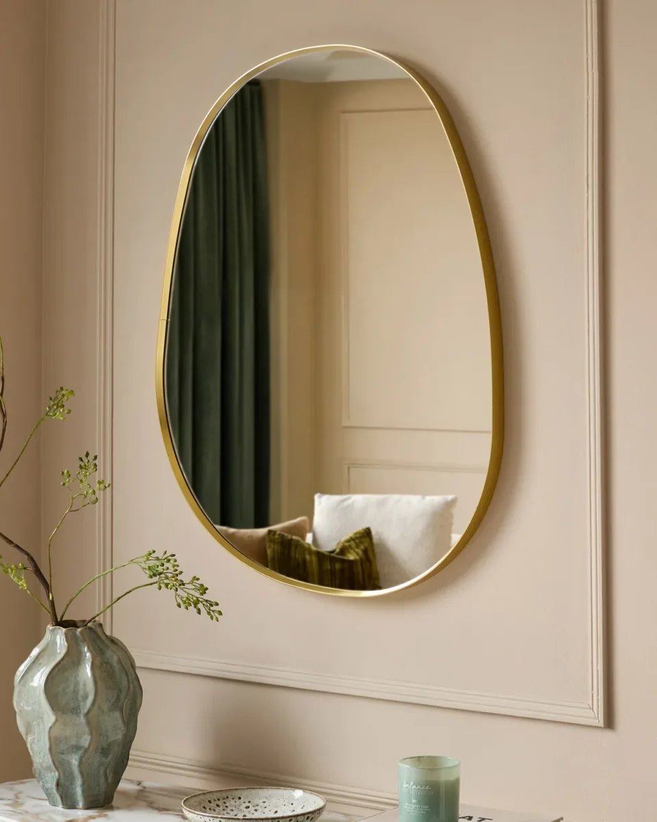 Channing gold pond wall mirror