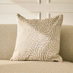 Sango ivory large velvet cushion