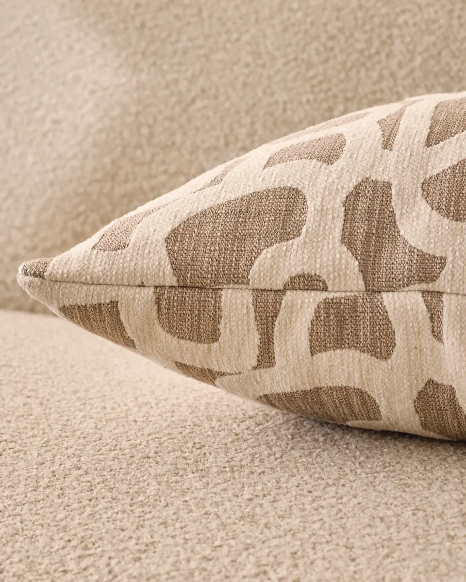 Primrose natural large fabric cushion - Image 2