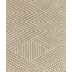 Abstract Point mocha textured small rug