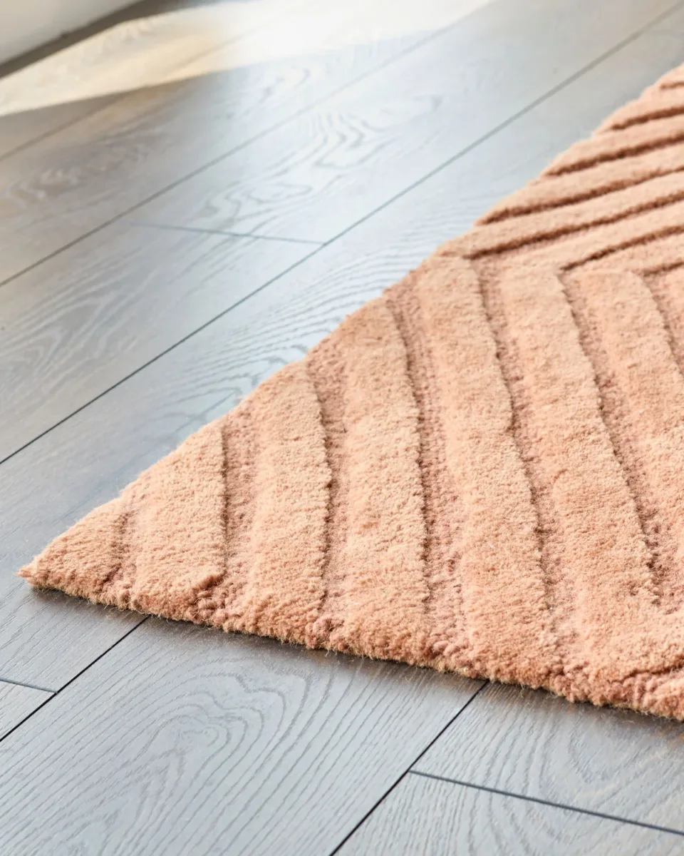 Abstract Point terracotta textured large rug - Image 4