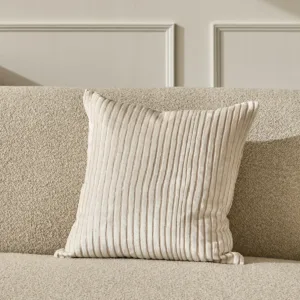 Aisling ivory medium velvet cushion