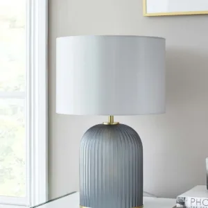 Amalfi Dual-Lit Grey Table Lamp
