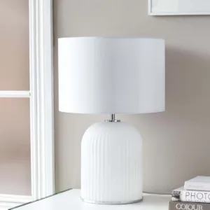 Amalfi Dual-Lit White Table Lamp