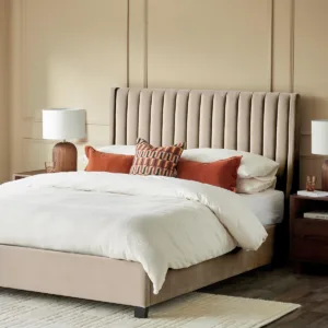 Amalfi Champagne Velvet Super King Size Ottoman Storage Bed