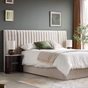 Amalfi Luxe Champagne Velvet Super King Size Ottoman Storage Bed