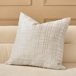 Arabella ivory large velvet cushion