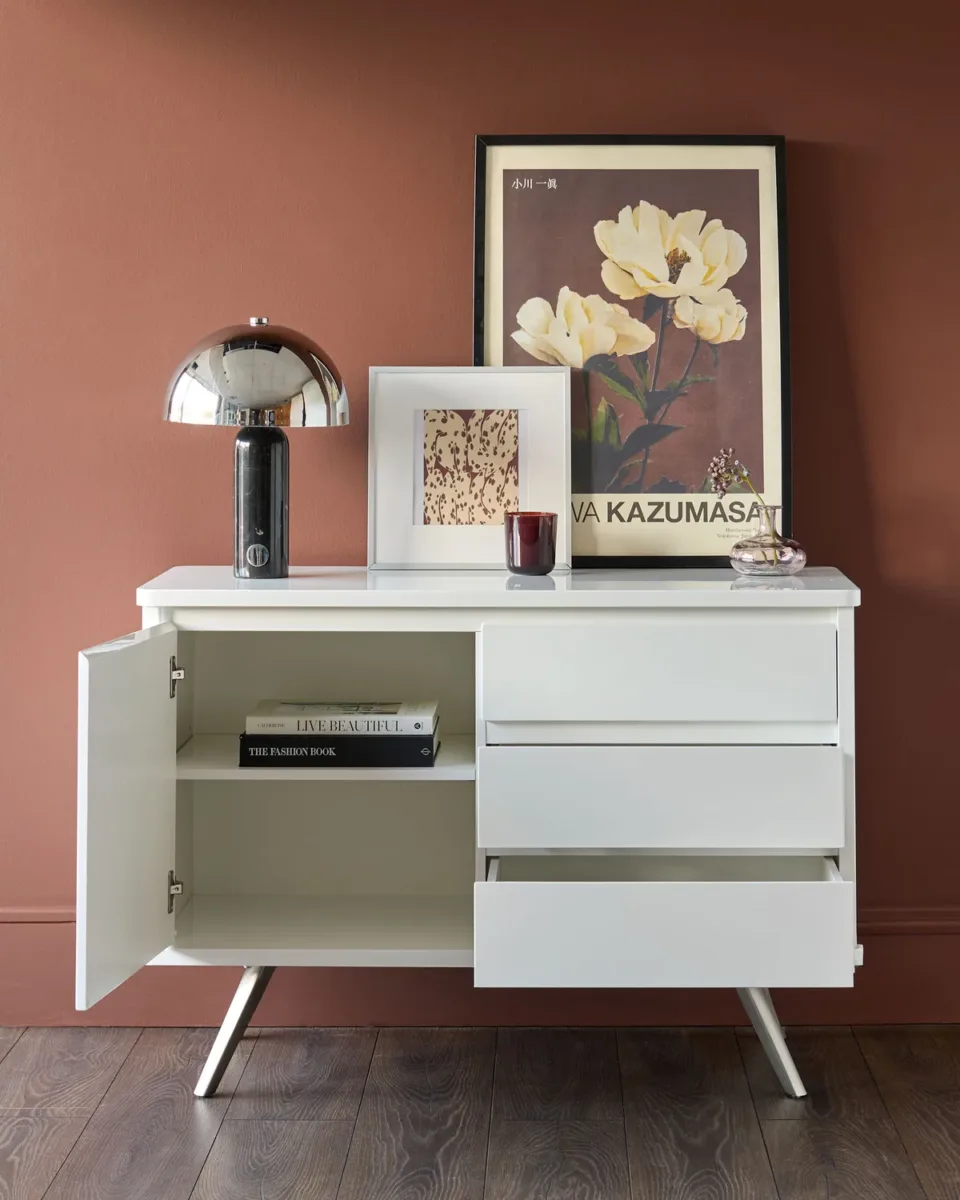 Assi Compact White Gloss Sideboard - Image 2