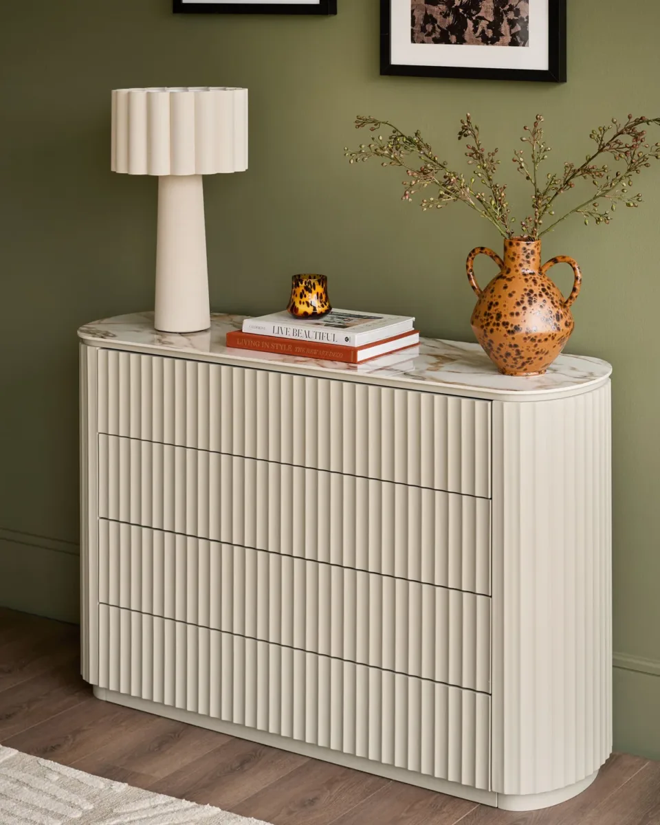 Austin natural ceramic chest of drawers