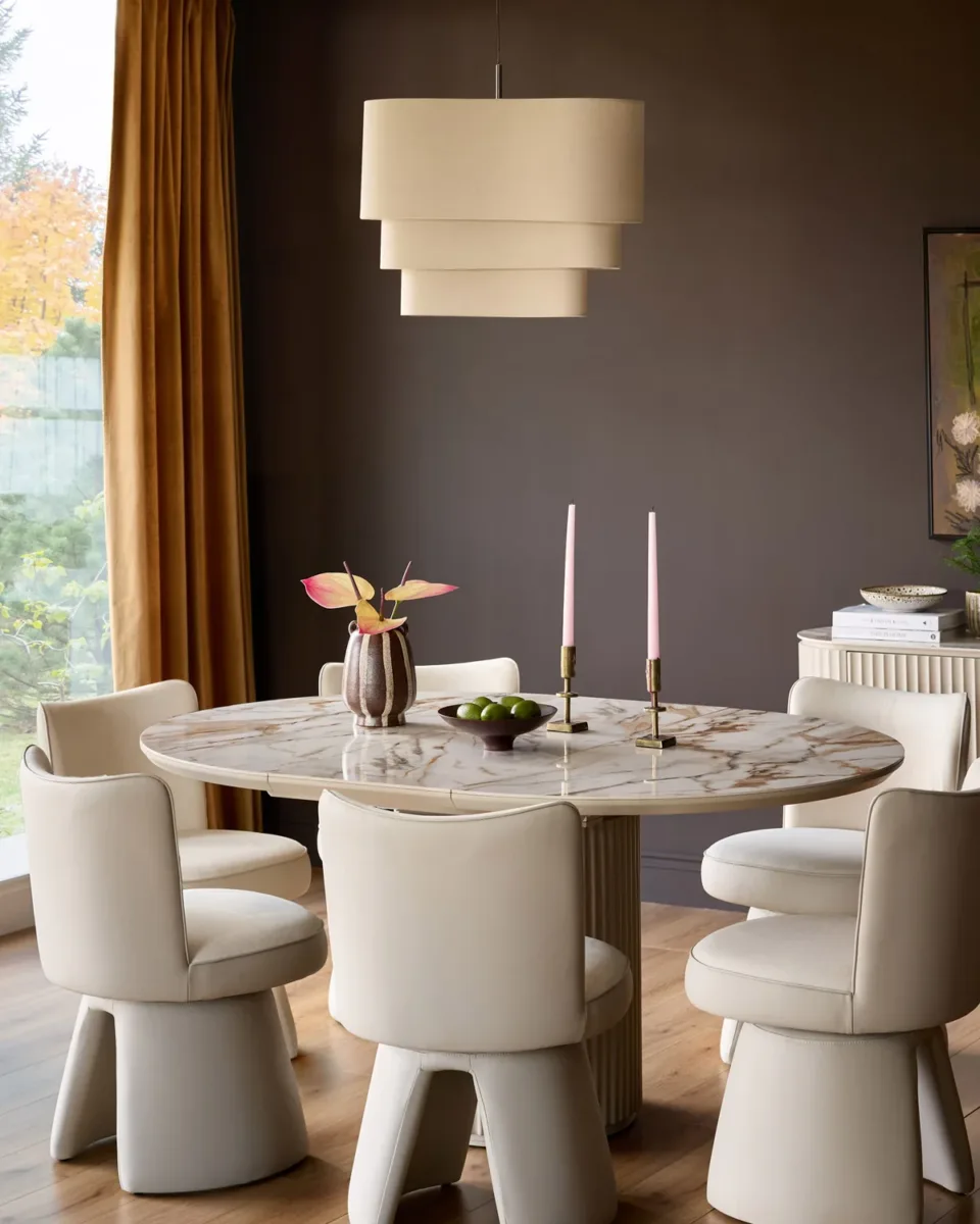 Austin natural ceramic 4 - 6 extending dining table - Image 3