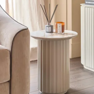 Austin natural ceramic side table