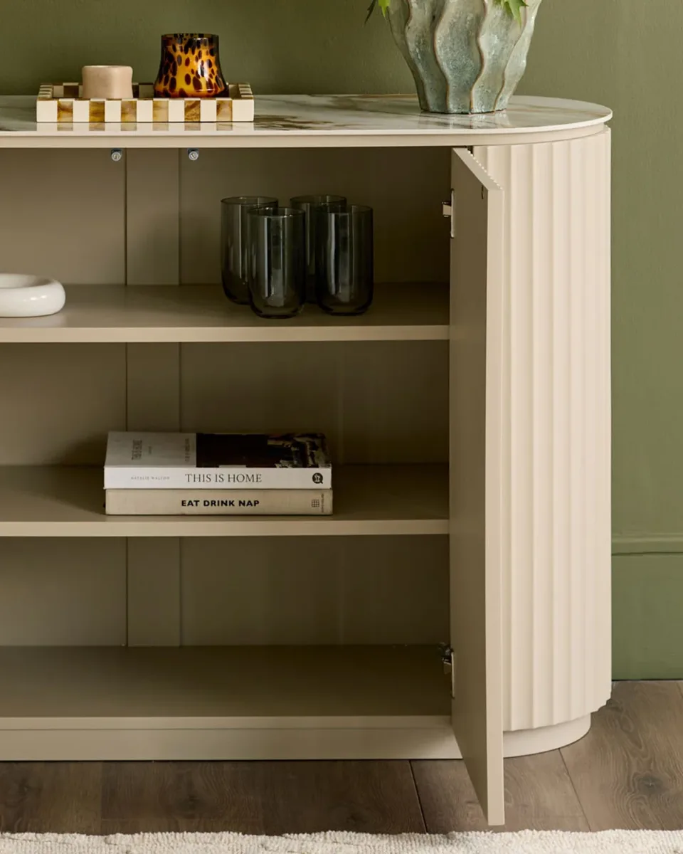 Austin natural ceramic compact sideboard - Image 3