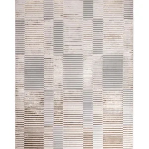 Bijou mixed metallics textured medium rug