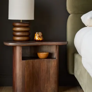 Burleigh dark mango wood side table