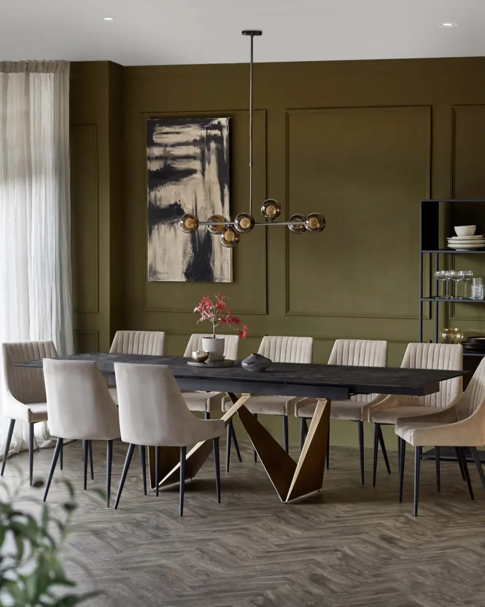 Calenzano Dark Grey Ceramic Extending 8 to 10 Seater Dining Table - Image 2