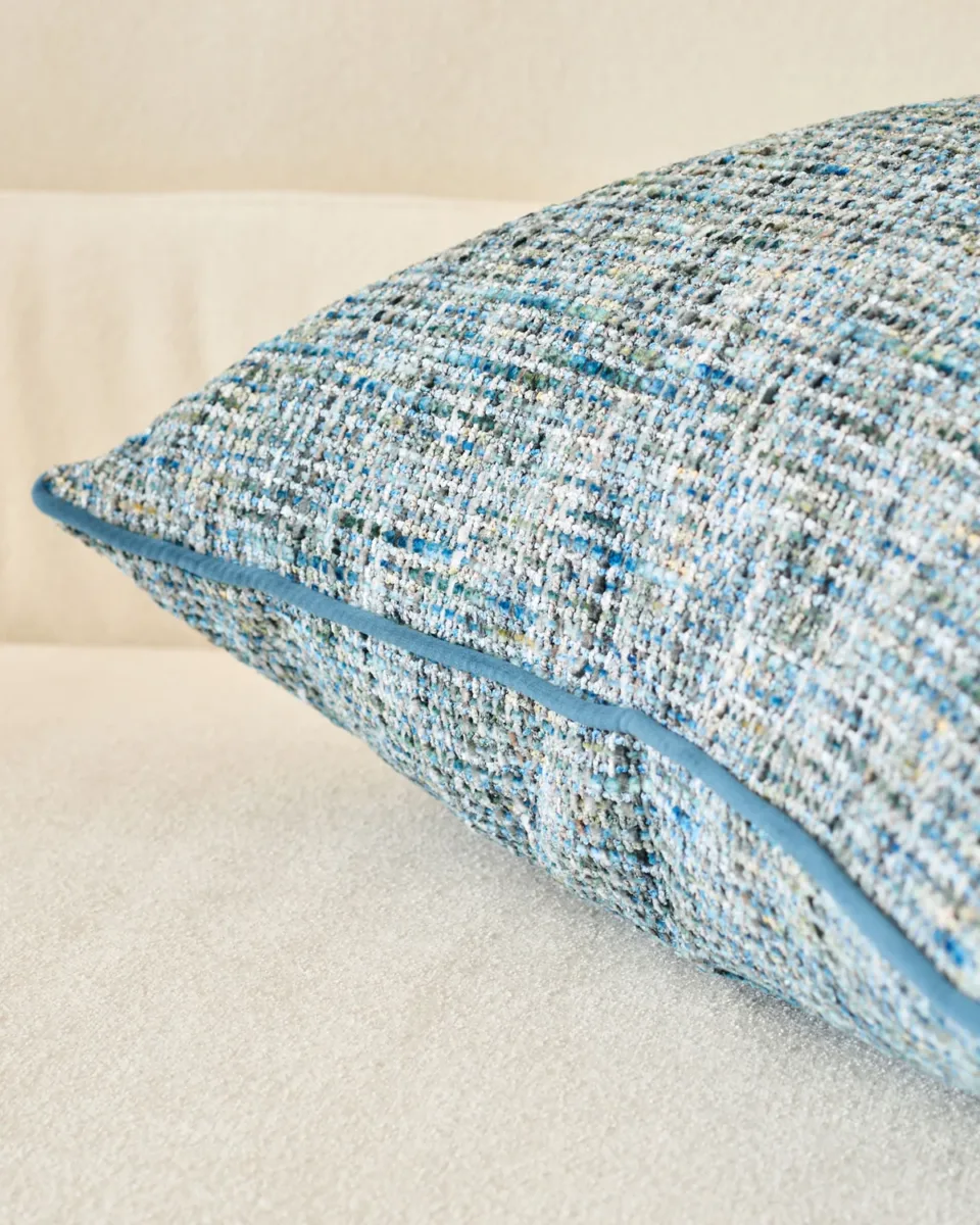 Callie blue large fabric cushion - Image 2