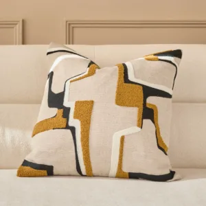 Camille natural medium fabric cushion