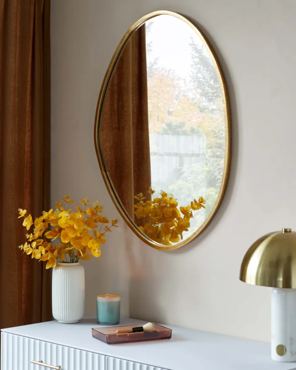 Channing Medium Wall Mirror Gold