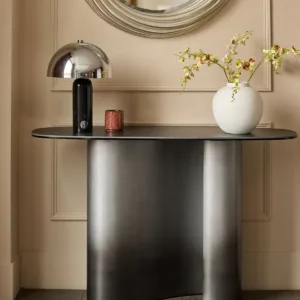 Carlo dark grey ceramic console table