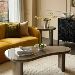 Carmela olive green gloss coffee table