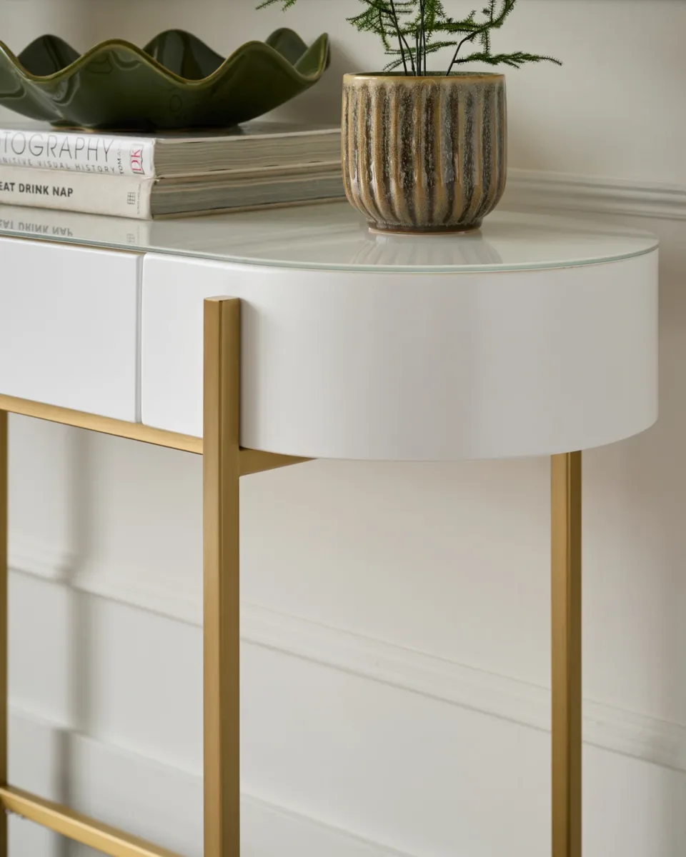 Carmen White Dressing Table - Image 4