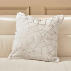 Cassidy ivory medium velvet cushion