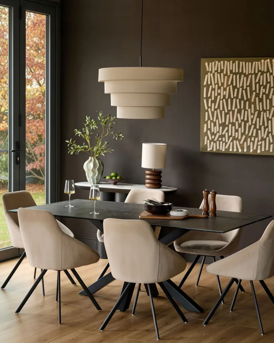 Cleo Champagne Velvet Swivel Chair - Image 2