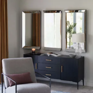 Giselle Large 3 Panel Wall Mirror Plain
