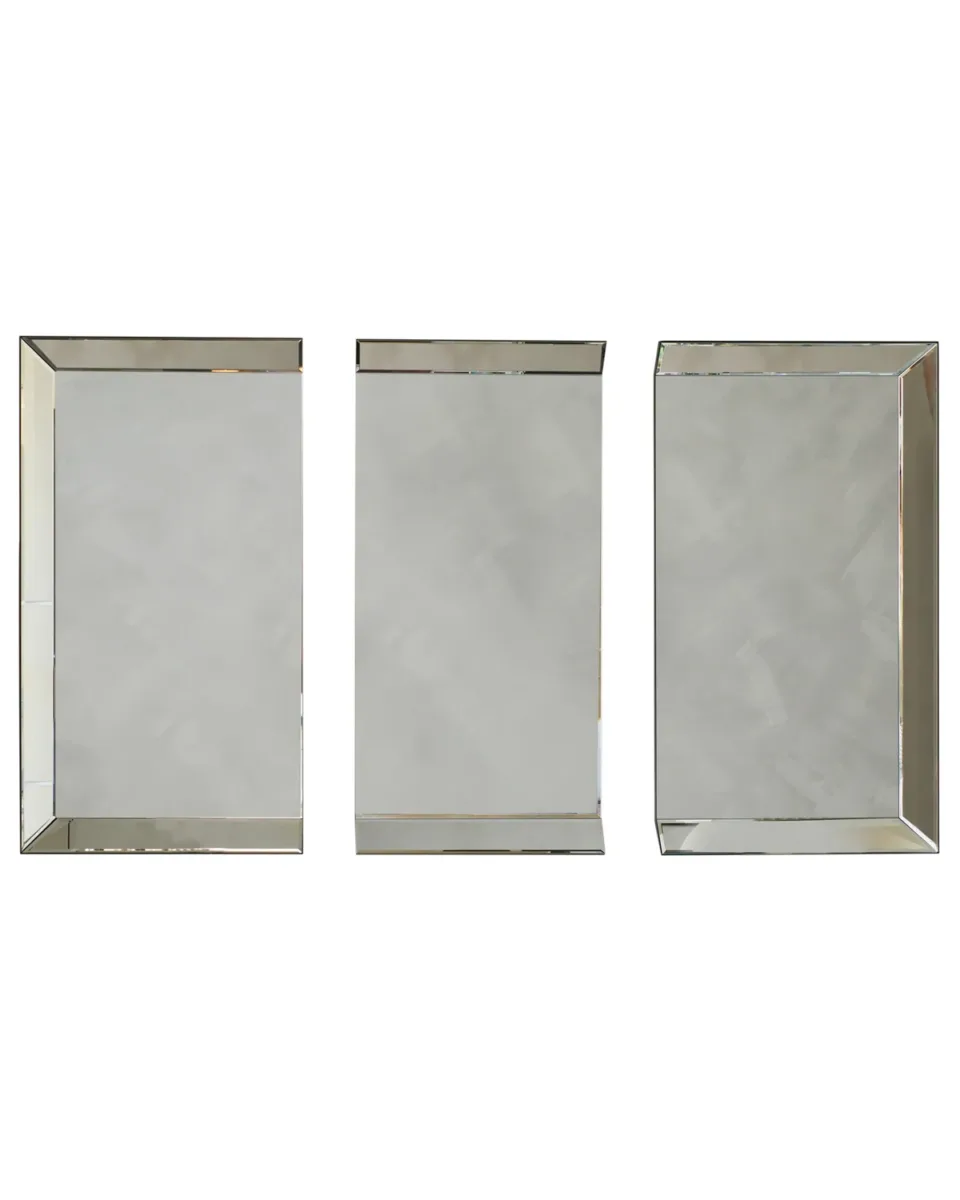Giselle Large 3 Panel Wall Mirror Plain - Image 4