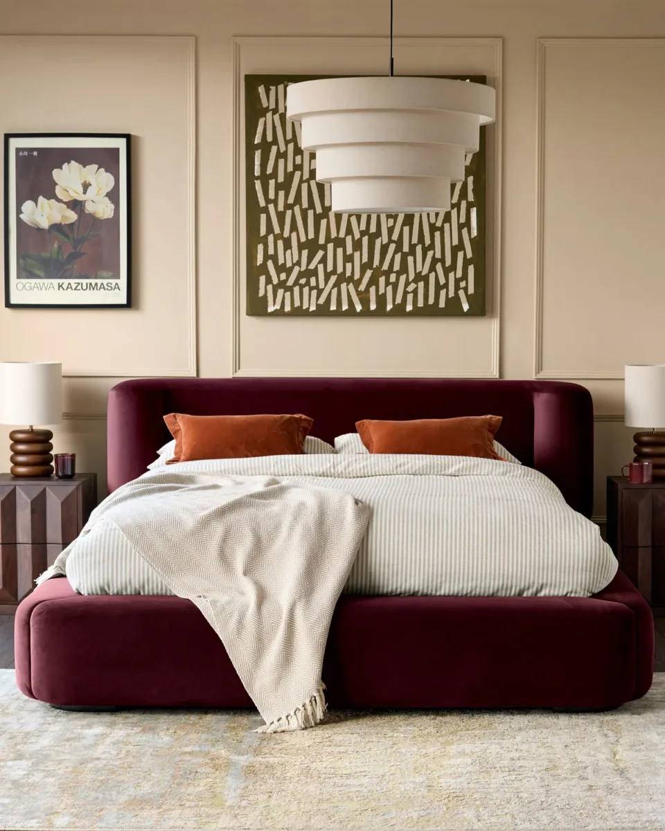 Darla plum velvet super king ottoman storage bed - Image 2
