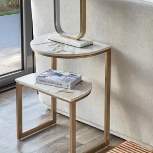 Demi natural ceramic side table