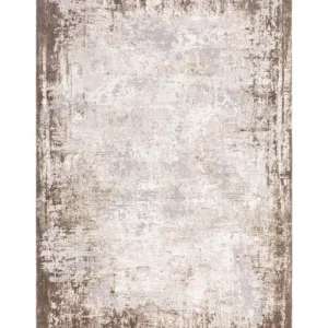 Distressed natural textured large rug