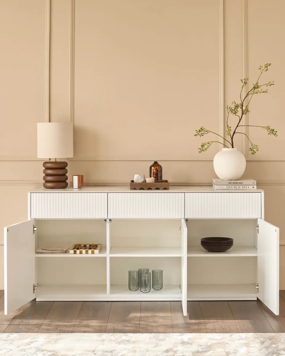 Edie natural ceramic large sideboard - Image 2