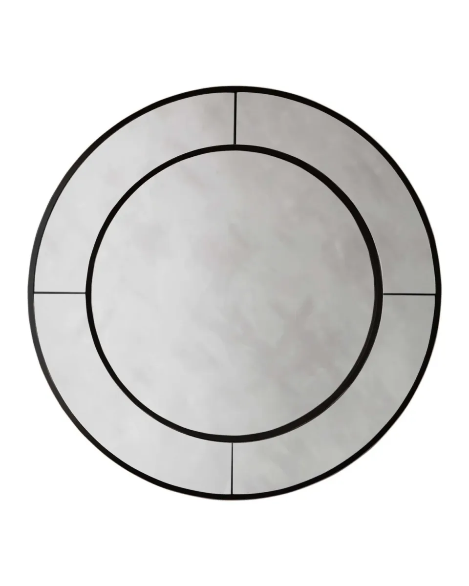 Elton Medium Round Wall Mirror Black - Image 4