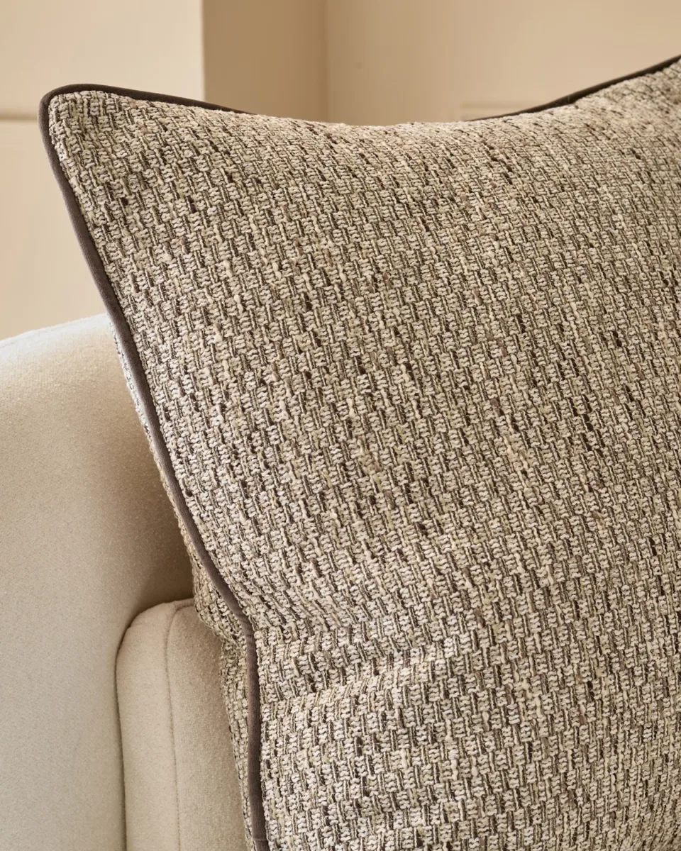 Fabian natural large fabric cushion - Image 3