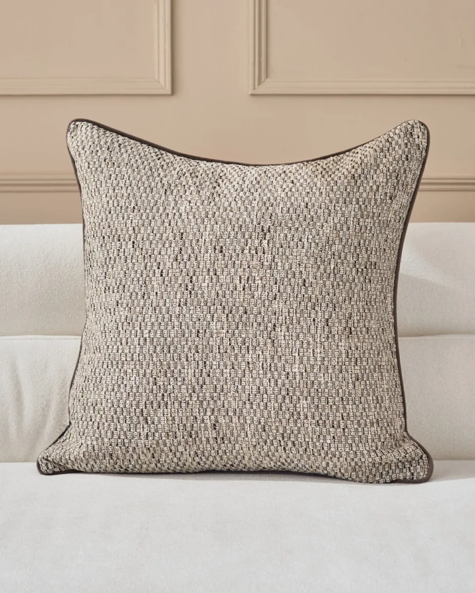 Fabian natural large fabric cushion
