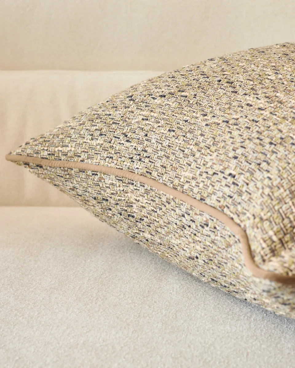 Fabian green large fabric cushion - Image 4