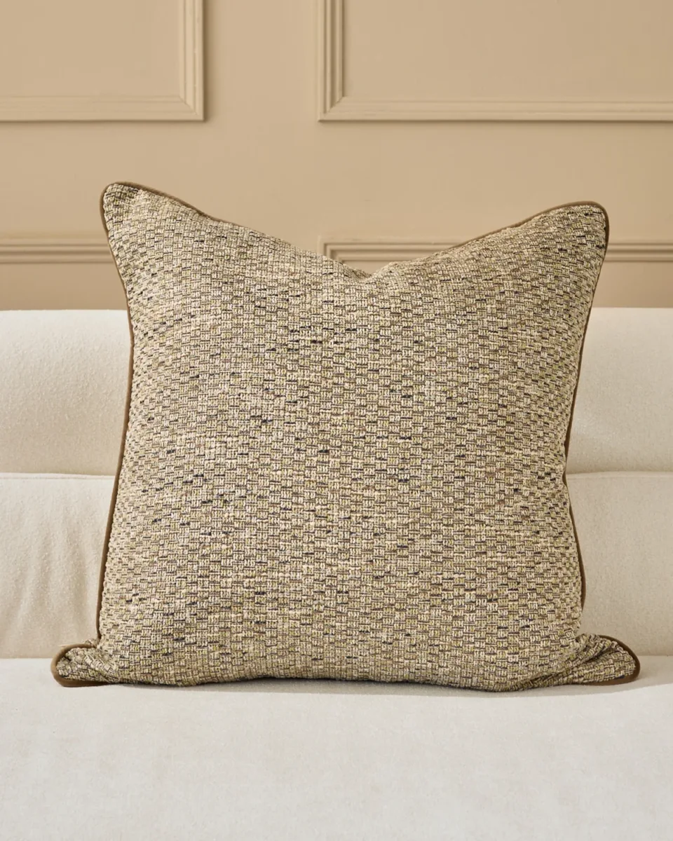 Fabian green large fabric cushion