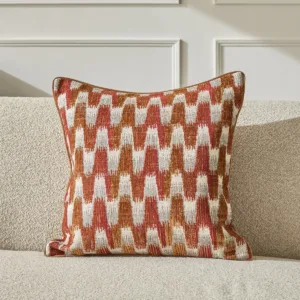 Gabriella rust large fabric cushion