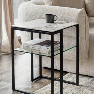 Georgia natural ceramic side table