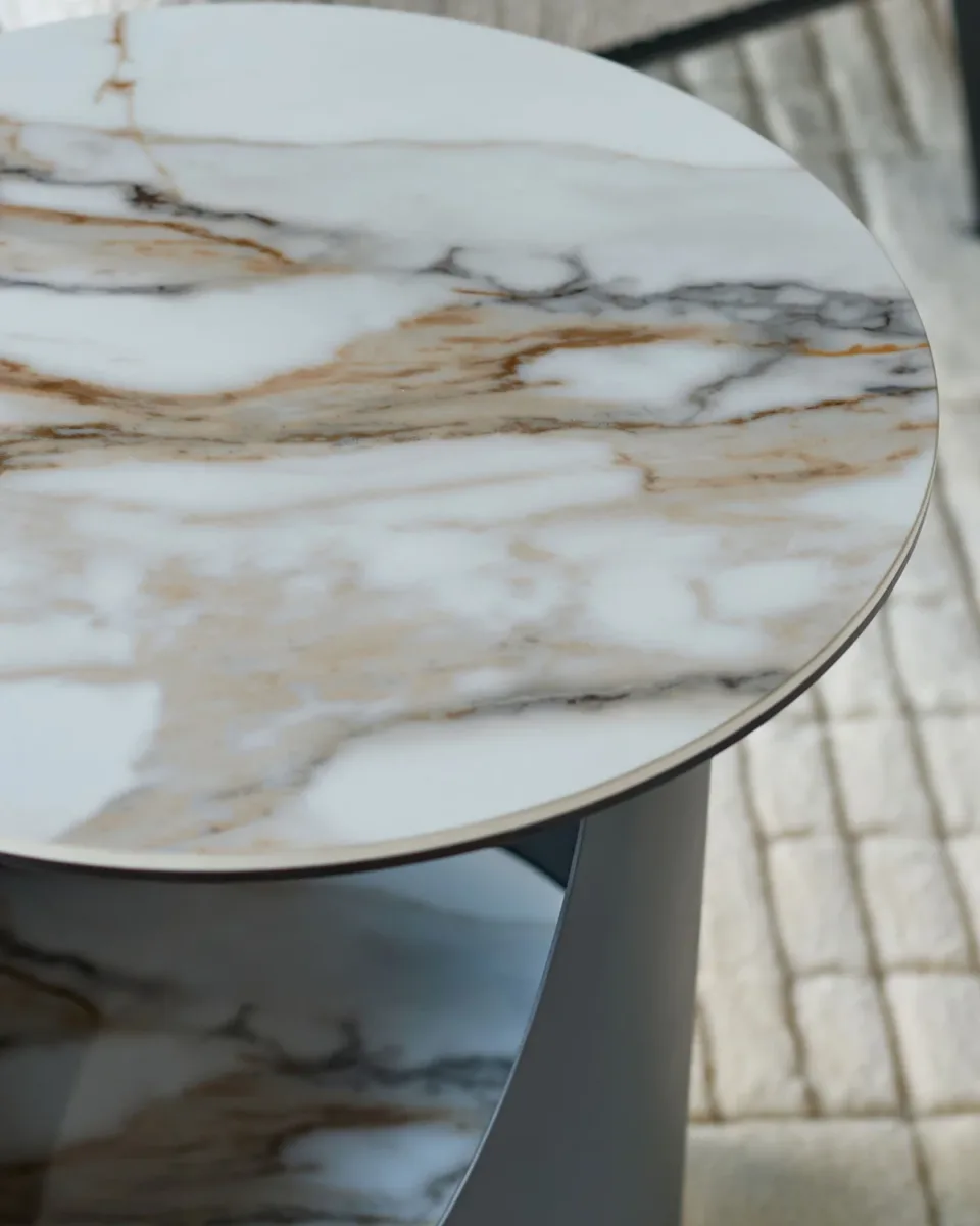 Giotto natural ceramic side table - Image 4