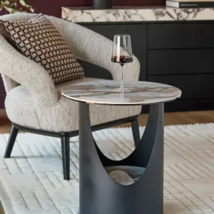 Giotto natural ceramic side table
