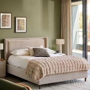 Grove champagne velvet super king ottoman storage bed
