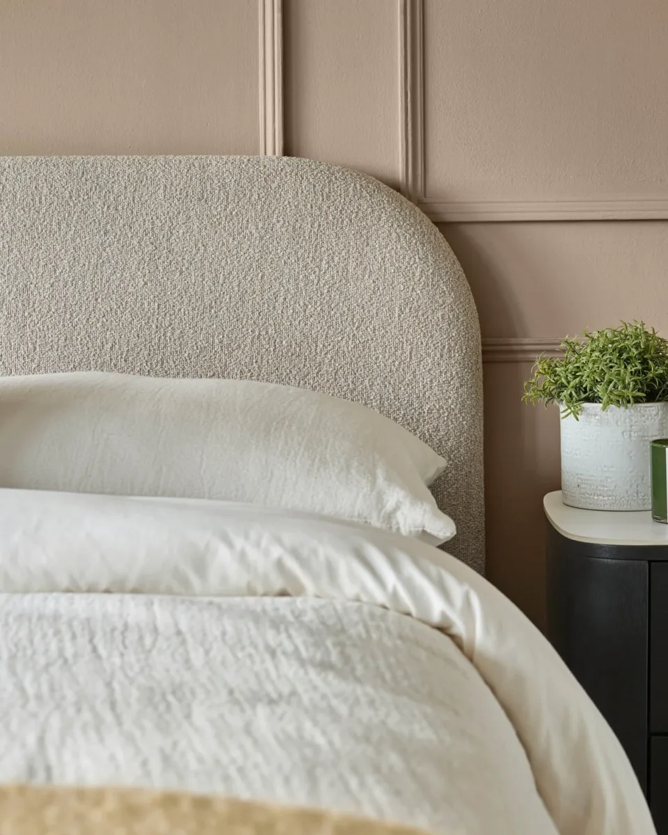 Hampton natural soft boucle double bed - Image 3