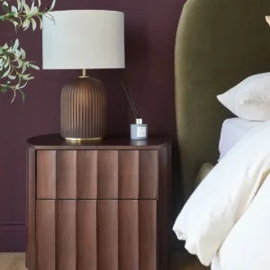 Juniper dark mango wood bedside table
