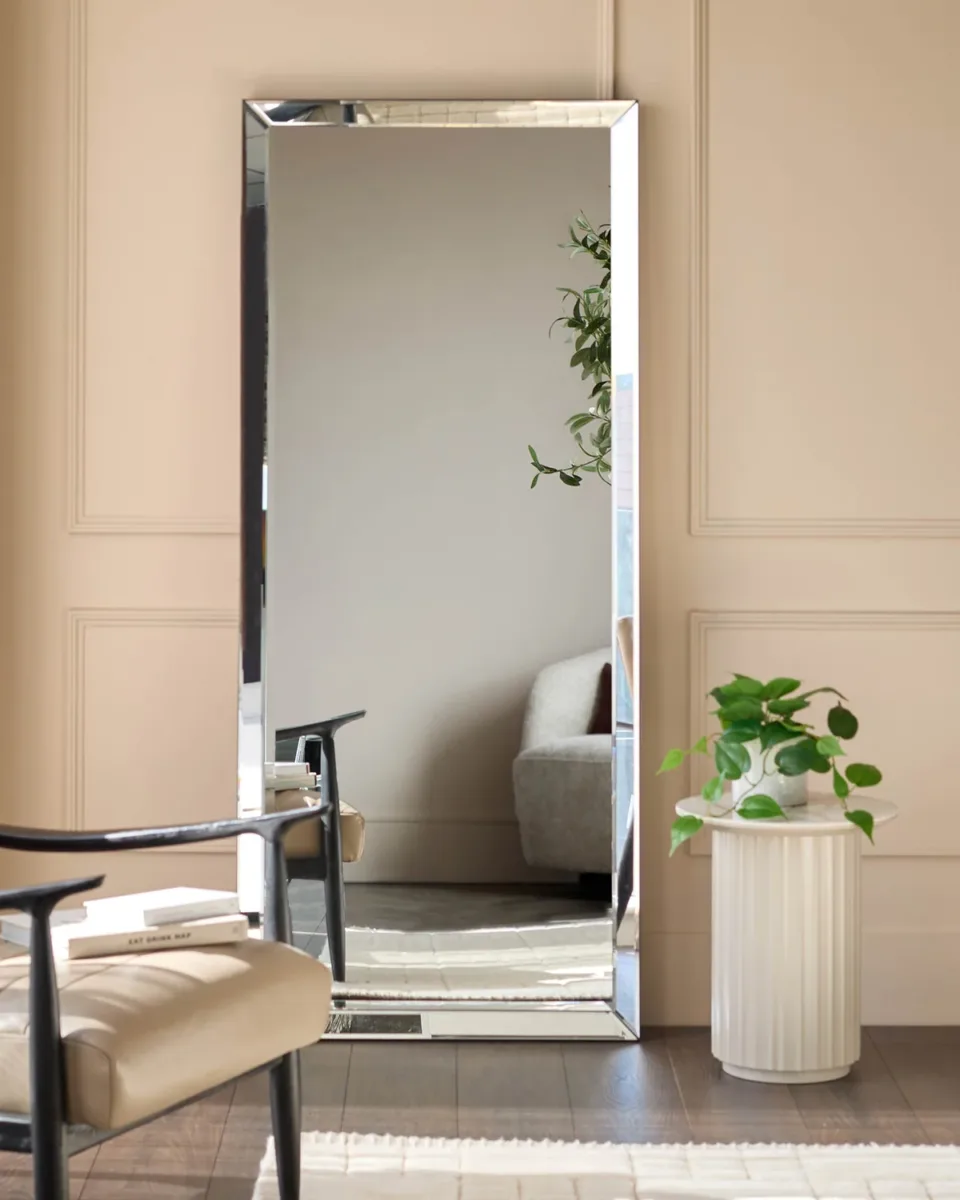 Lamont Large Full Length Leaner Mirror Plain - Image 2