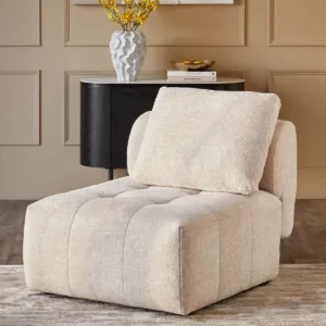 Lillian natural weave single sofa module
