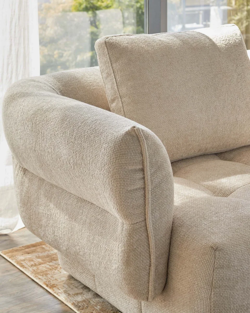 Lillian natural weave 2 seater sofa - Image 3